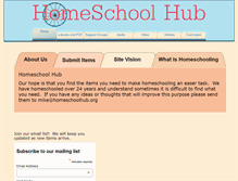 Tablet Screenshot of homeschoolhub.org